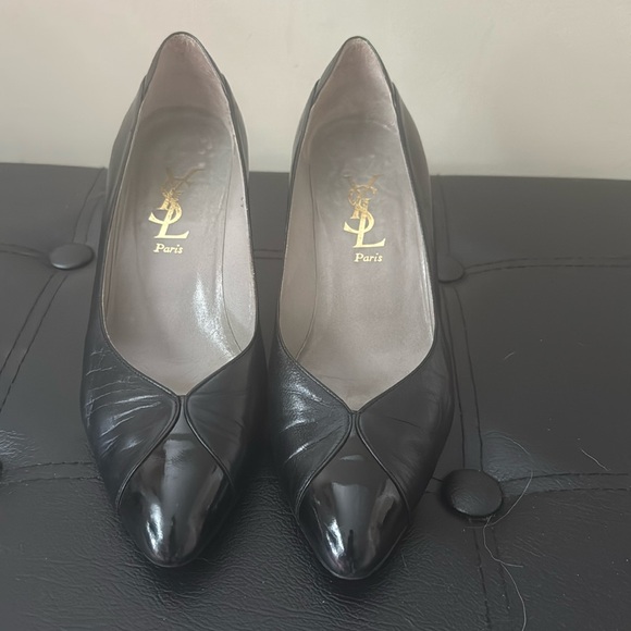 Vintage YSL Black Heels (37) - Picture 1 of 7
